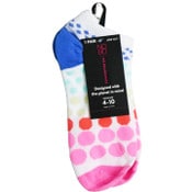 Wholesale - 1pk OMBRE DOT NS SOCKS SIZE 9-11, UPC: 193159050191
